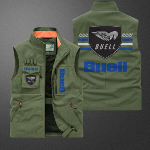 Sportswearmerch Buell Motorcycle Pocket Vest For Fan