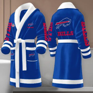 Sportswearmerch Buffalo Bills NFL New Fleece Bathrobe Personalized Gifts For Fan