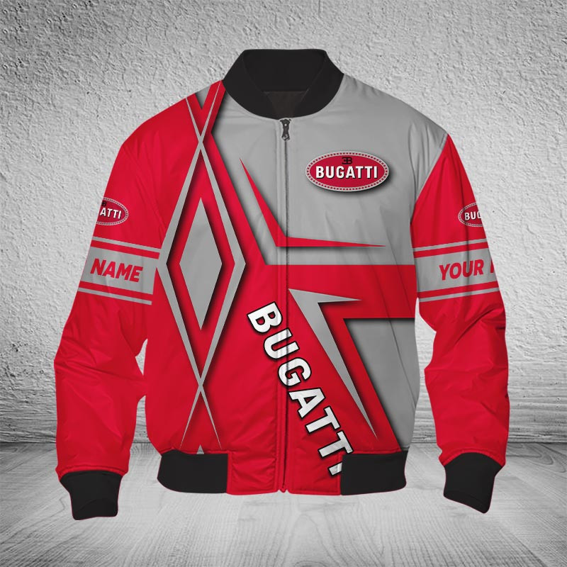 Sportswearmerch Bugatti Car Bomber Jacket For Fan
