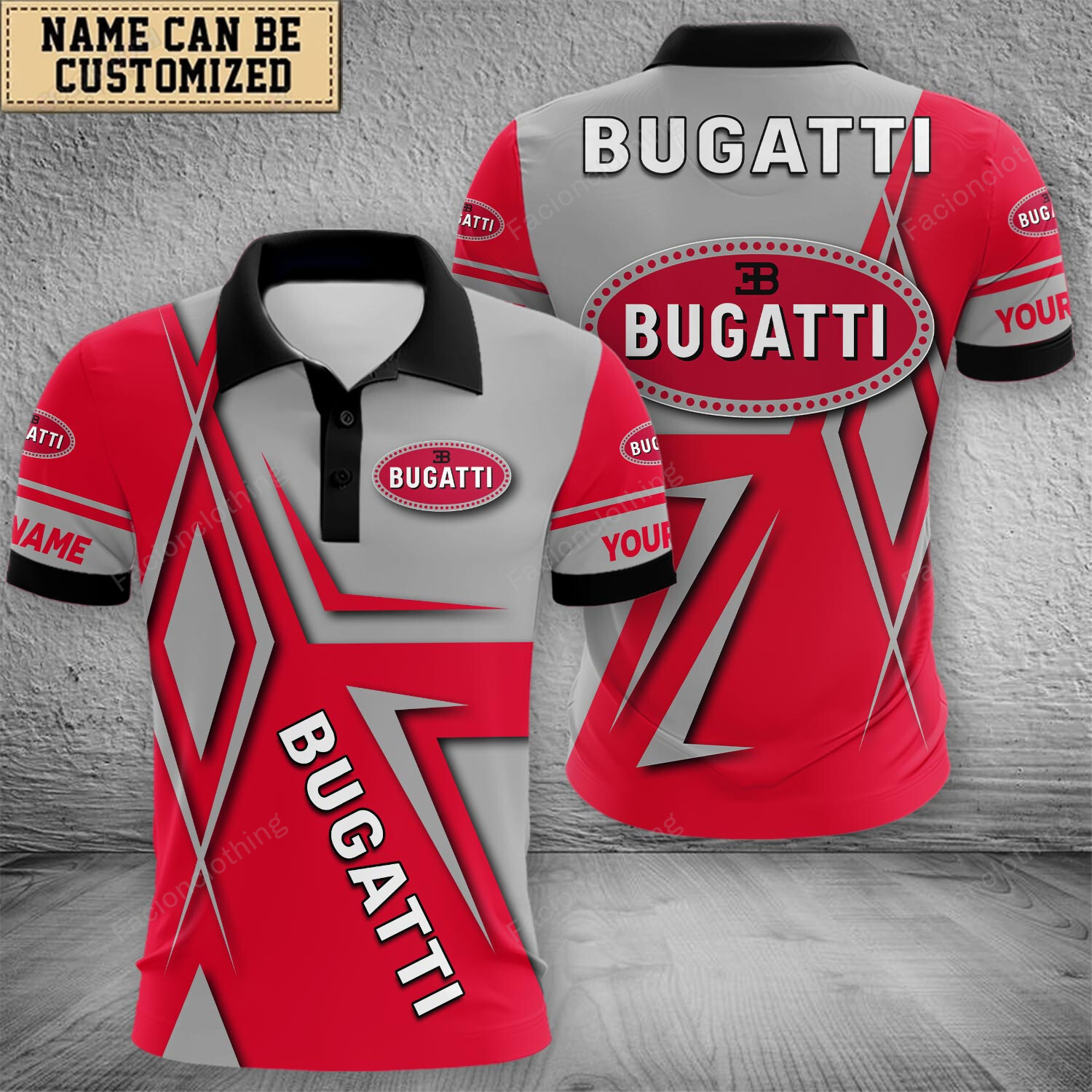 Sportswearmerch Bugatti Car Polo Shirt For Fan