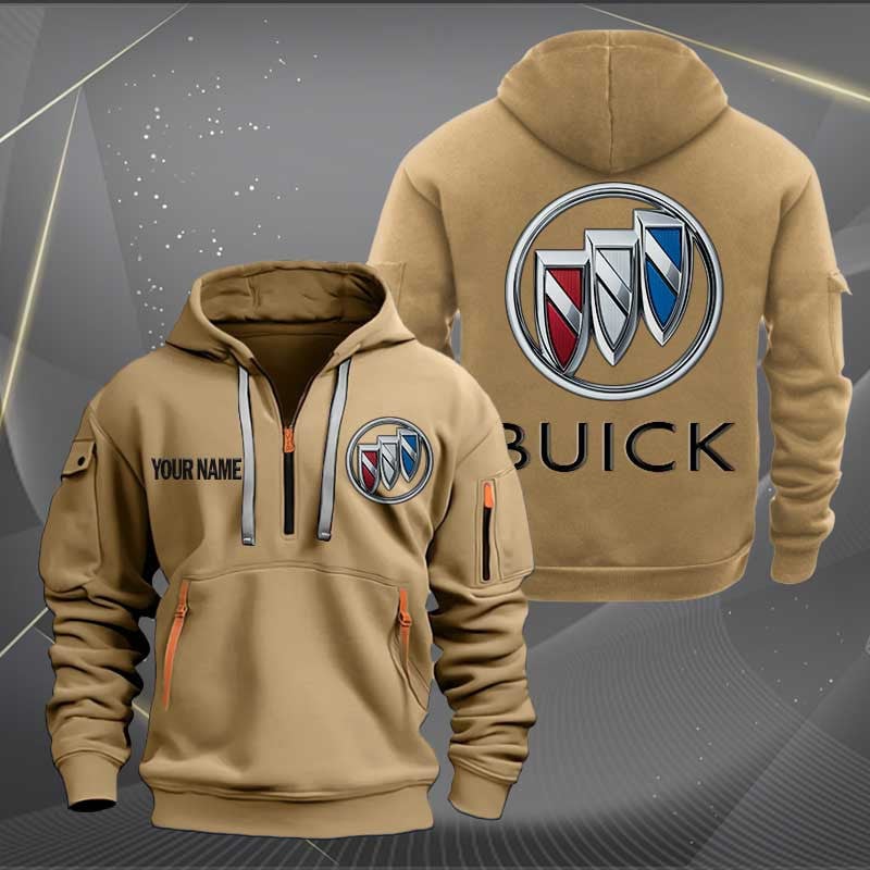 Sportswearmerch Buick Car Personalized Half Zip Hoodie For Fan