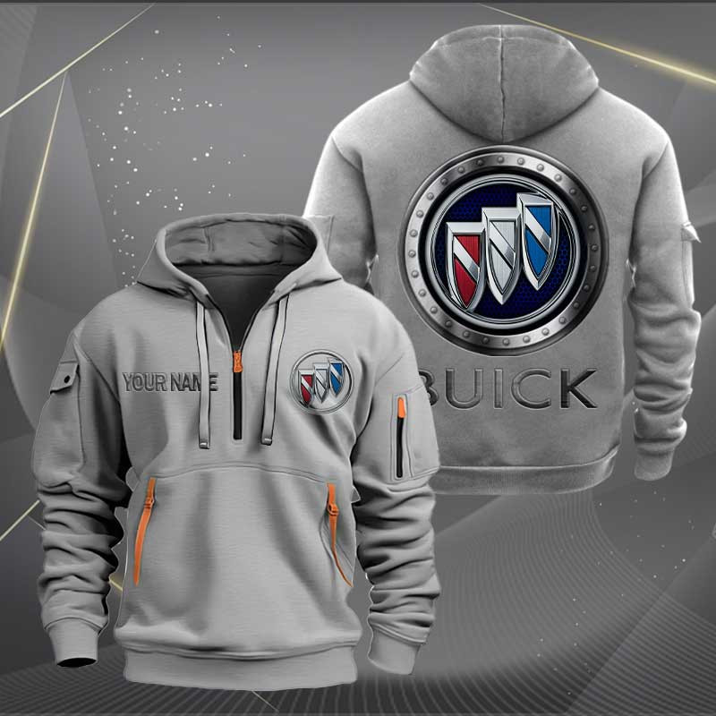 Sportswearmerch Buick Car Personalized Half Zip Hoodie For Fan