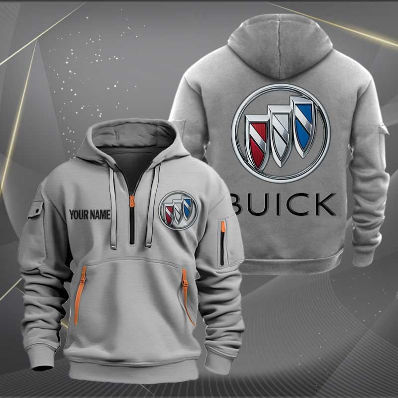 Sportswearmerch Buick Car Personalized Half Zip Hoodie For Fan