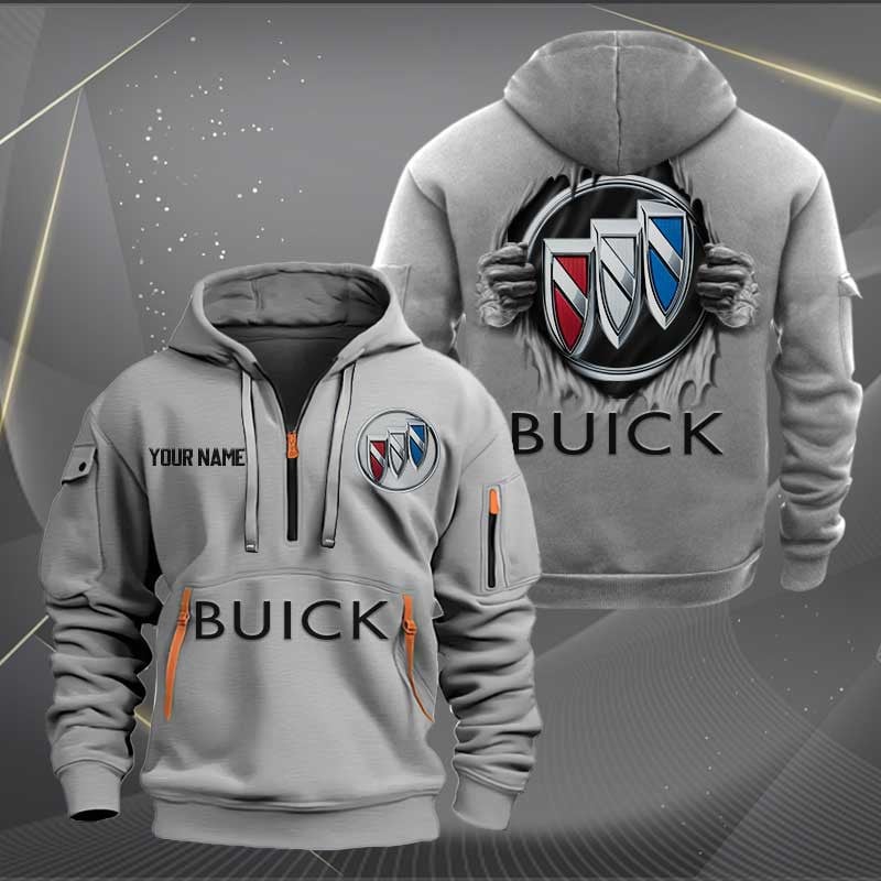 Sportswearmerch Buick Car Personalized Half Zip Hoodie For Fan