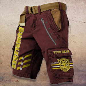 Sportswearmerch Bumblebee Car Denim Shorts For Fan