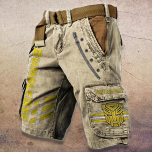 Sportswearmerch Bumblebee Car Denim Shorts For Fan