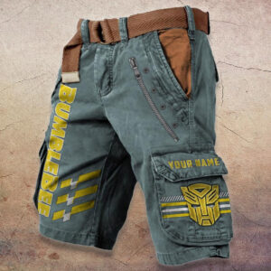Sportswearmerch Bumblebee Car Denim Shorts For Fan