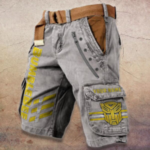 Sportswearmerch Bumblebee Car Denim Shorts For Fan
