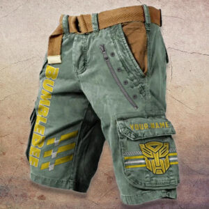 Sportswearmerch Bumblebee Car Denim Shorts For Fan