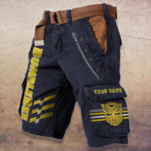 Sportswearmerch Bumblebee Car Denim Shorts For Fan