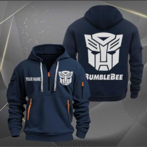 Sportswearmerch Bumblebee Car Personalized Half Zip Hoodie For Fan