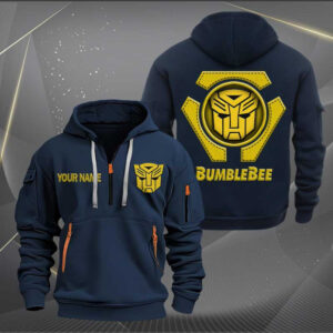Sportswearmerch Bumblebee Car Personalized Half Zip Hoodie For Fan