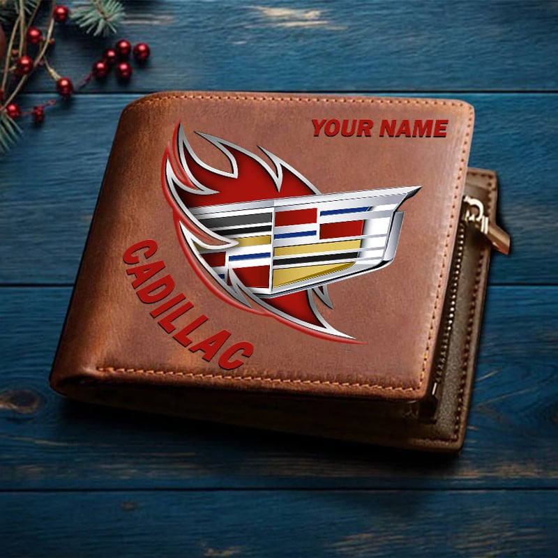 Sportswearmerch Cadillac Car New Man Folded Wallet Gifts For Fan