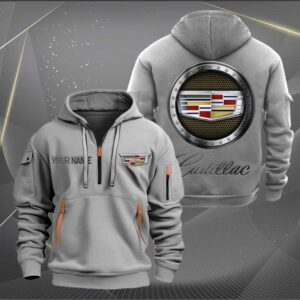 Sportswearmerch Cadillac Car Personalized Half Zip Hoodie For Fan