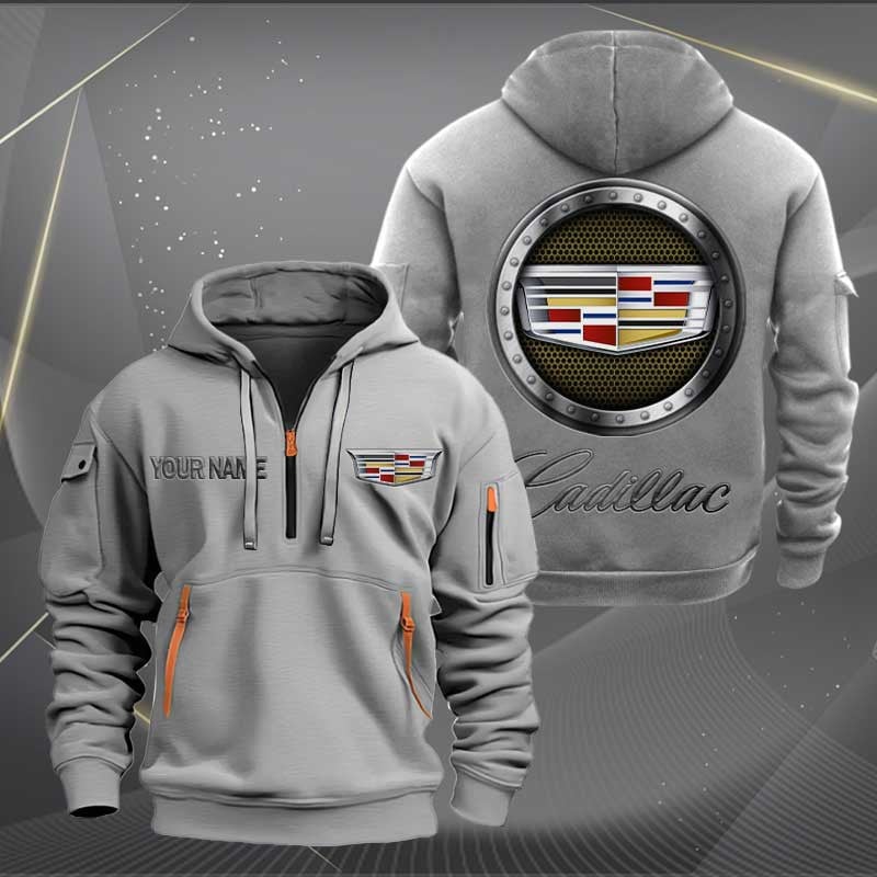 Sportswearmerch Cadillac Car Personalized Half Zip Hoodie For Fan