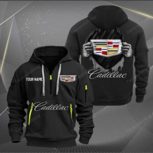 Sportswearmerch Cadillac Car Personalized Half Zip Hoodie For Fan