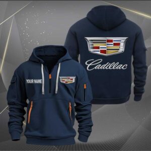 Sportswearmerch Cadillac Car Personalized Half Zip Hoodie For Fan
