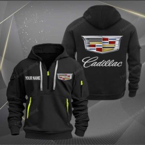 Sportswearmerch Cadillac Car Personalized Half Zip Hoodie For Fan