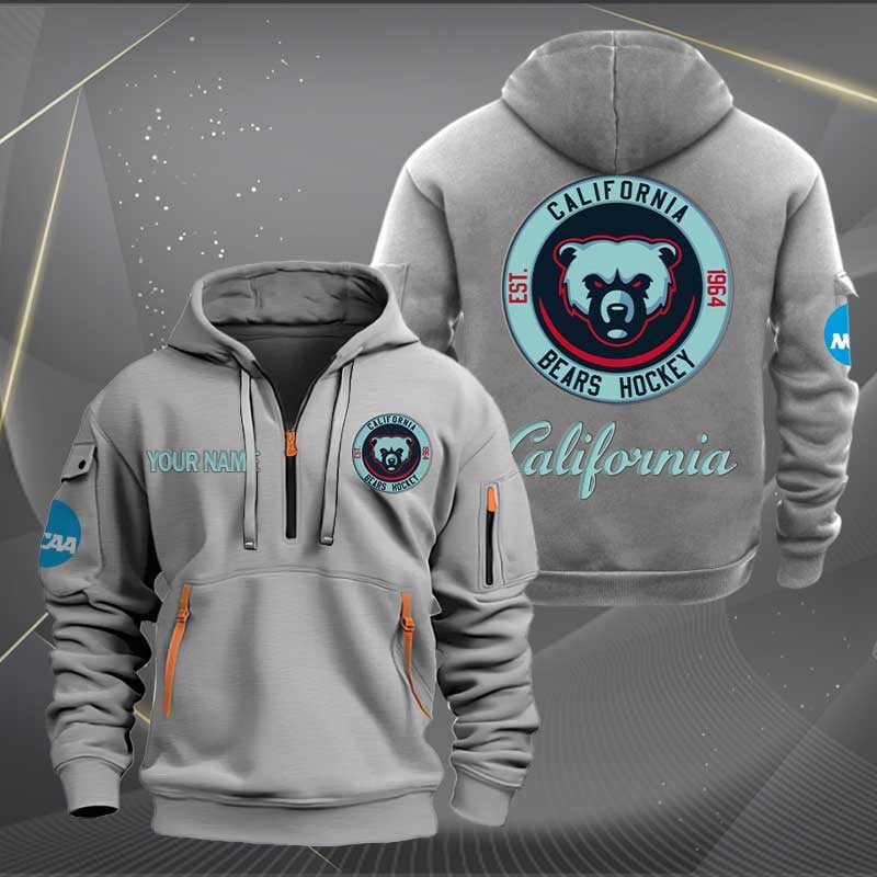 Sportswearmerch California Golden Bears NCAA Half Zip Hoodie For Fan