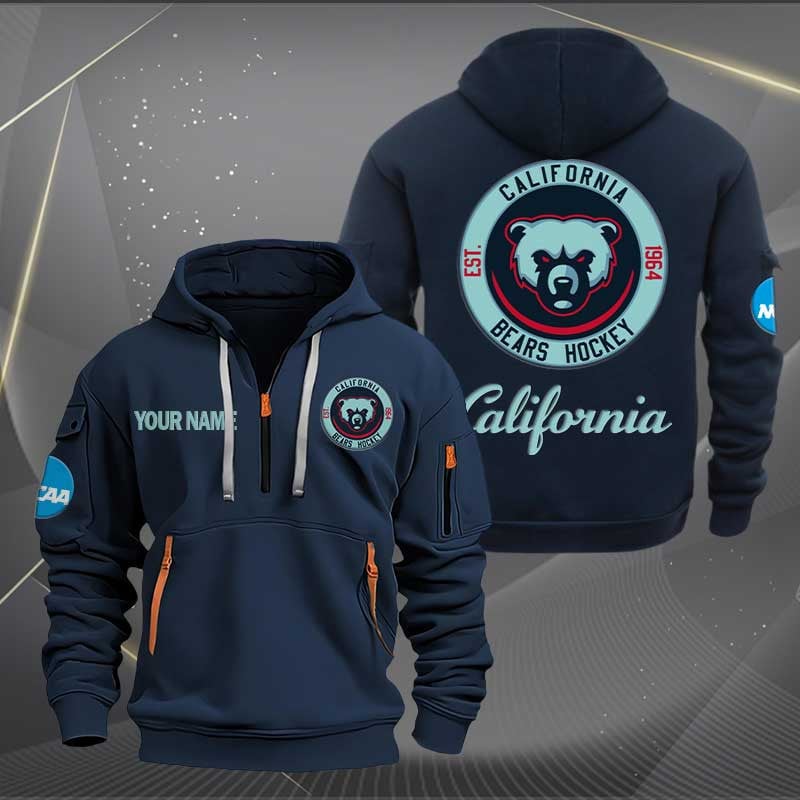 Sportswearmerch California Golden Bears NCAA Half Zip Hoodie For Fan