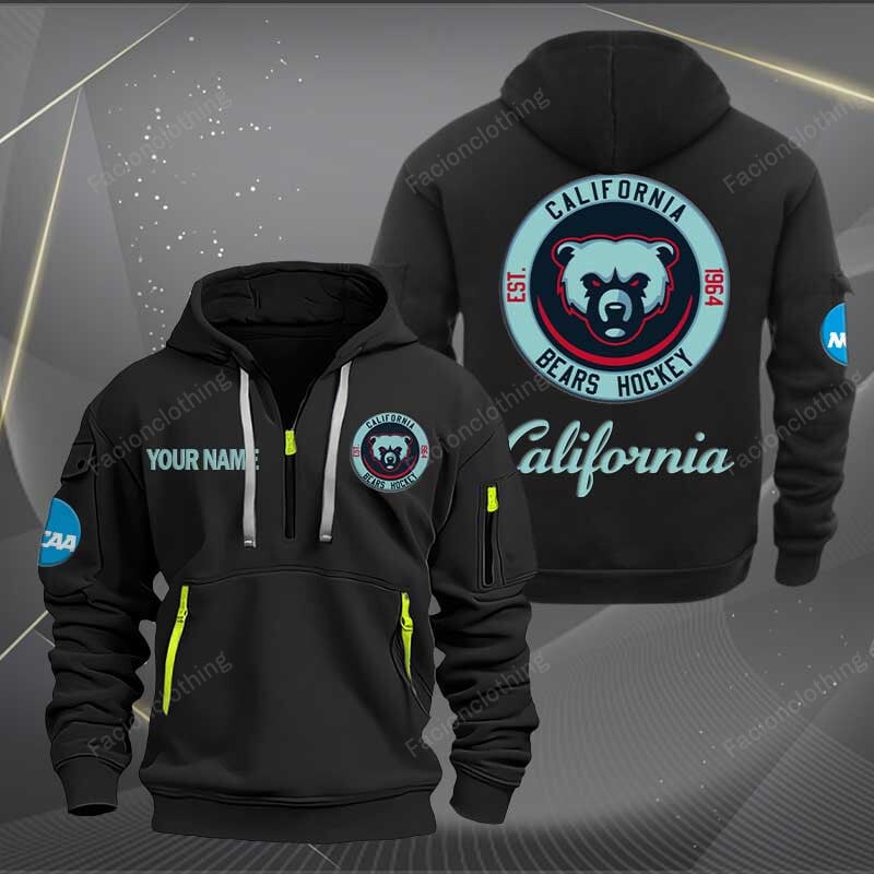 Sportswearmerch California Golden Bears NCAA Half Zip Hoodie For Fan