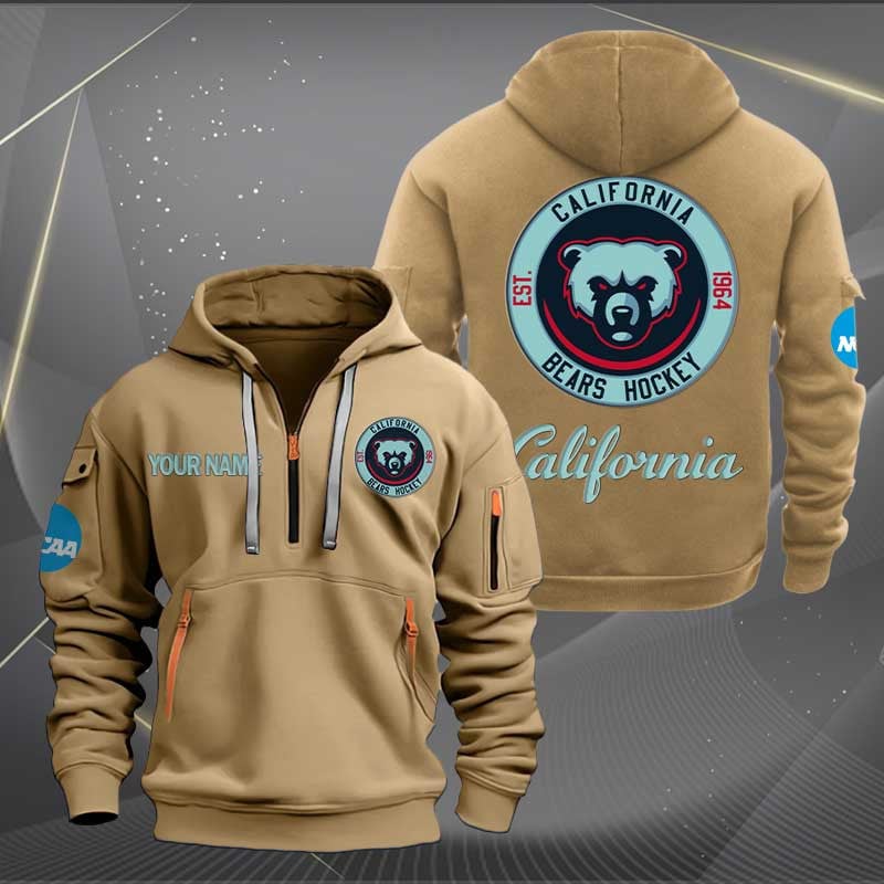 Sportswearmerch California Golden Bears NCAA Half Zip Hoodie For Fan