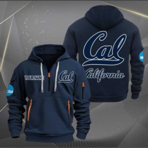 Sportswearmerch California Golden Bears NCAA Personalized Half Zip Hoodie For Fan