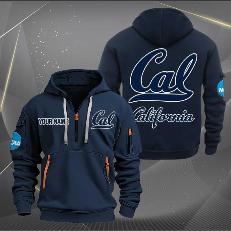 Sportswearmerch California Golden Bears NCAA Personalized Half Zip Hoodie For Fan