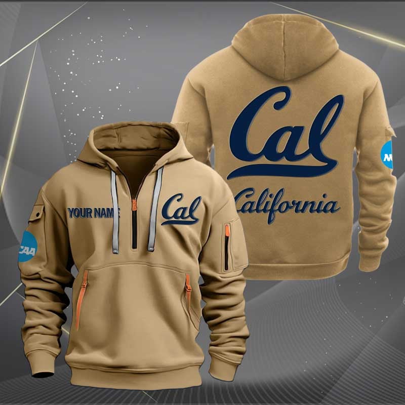 Sportswearmerch California Golden Bears NCAA Personalized Half Zip Hoodie For Fan