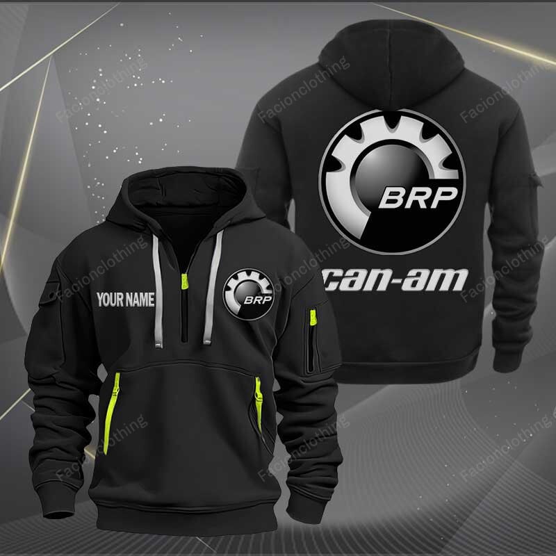 Sportswearmerch Can-Am Motorcycles Personalized Half Zip Hoodie For Fan