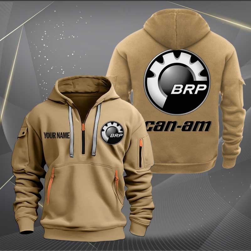 Sportswearmerch Can-Am Motorcycles Personalized Half Zip Hoodie For Fan