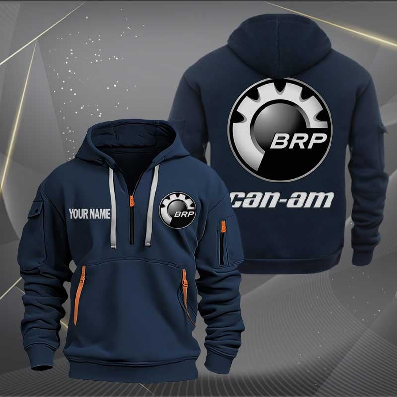Sportswearmerch Can-Am Motorcycles Personalized Half Zip Hoodie For Fan