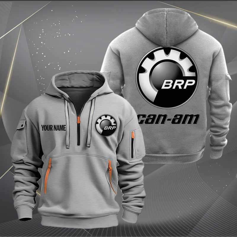 Sportswearmerch Can-Am Motorcycles Personalized Half Zip Hoodie For Fan