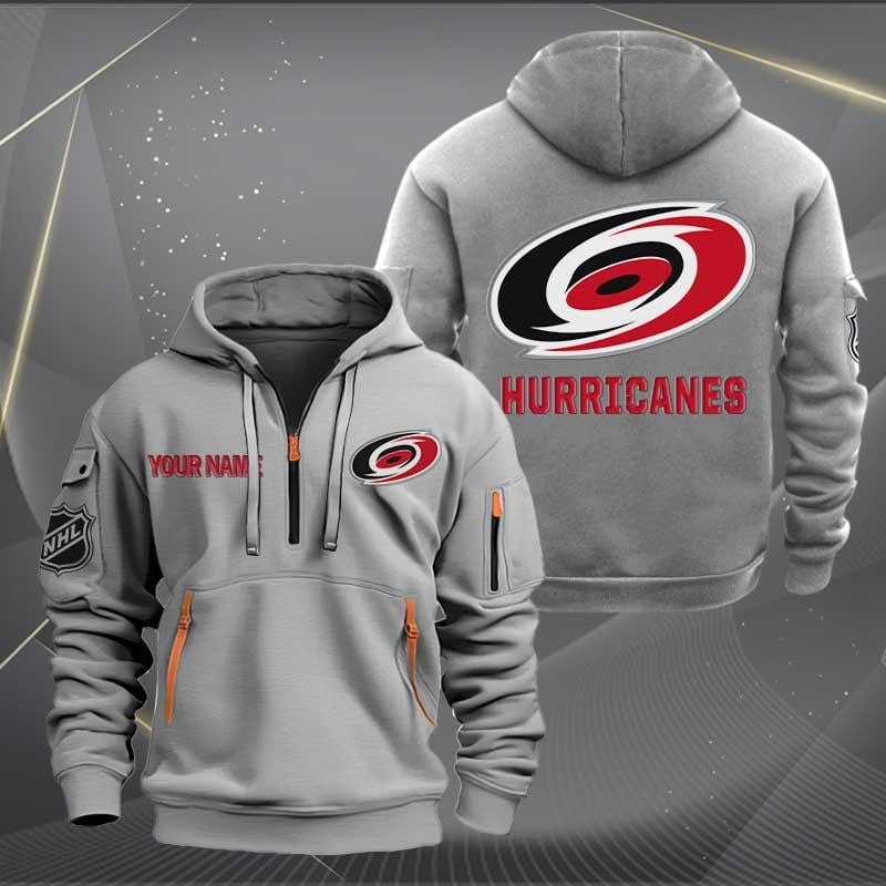 Sportswearmerch Carolina Hurricanes NHL Half Zip Hoodie For Fan