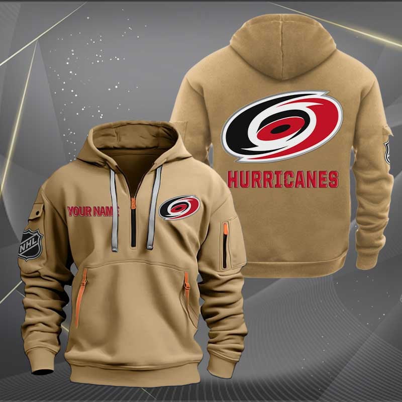 Sportswearmerch Carolina Hurricanes NHL Half Zip Hoodie For Fan