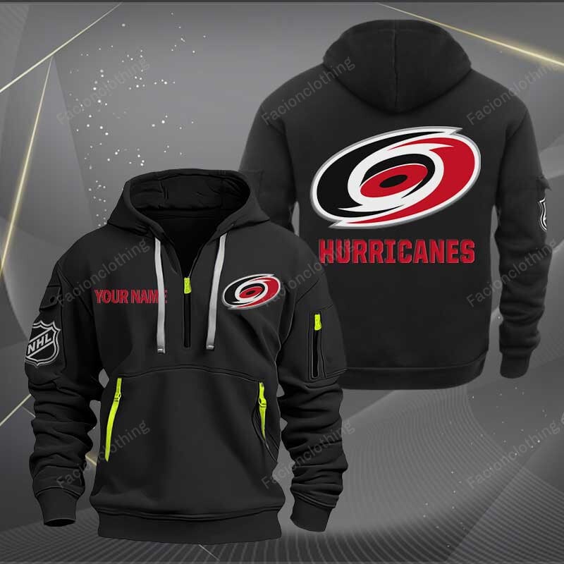Sportswearmerch Carolina Hurricanes NHL Half Zip Hoodie For Fan