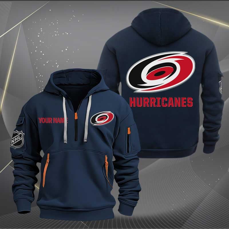 Sportswearmerch Carolina Hurricanes NHL Half Zip Hoodie For Fan