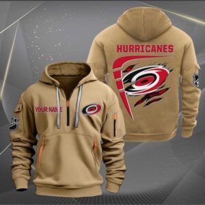 Sportswearmerch Carolina Hurricanes NHL Personalized Half Zip Hoodie For Fan