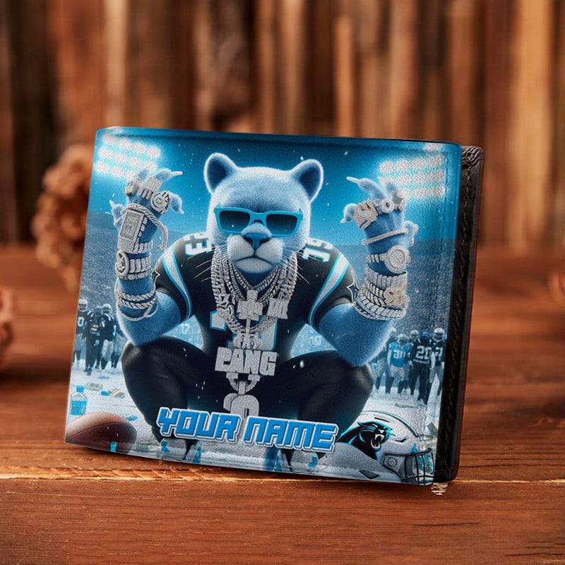Sportswearmerch Carolina Panthers NFL Folded Wallet Perfect Gift For Fan