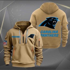 Sportswearmerch Carolina Panthers NFL Half Zip Hoodie For Fan