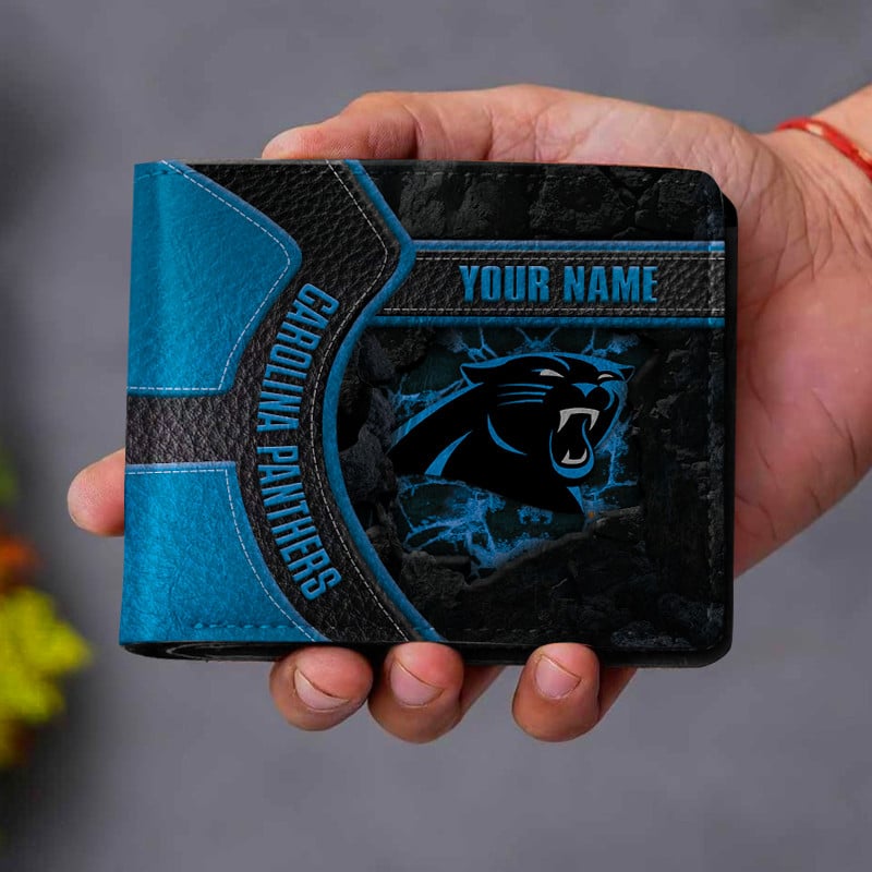 Sportswearmerch Carolina Panthers NFL Men Folded Wallet Gift For Fans