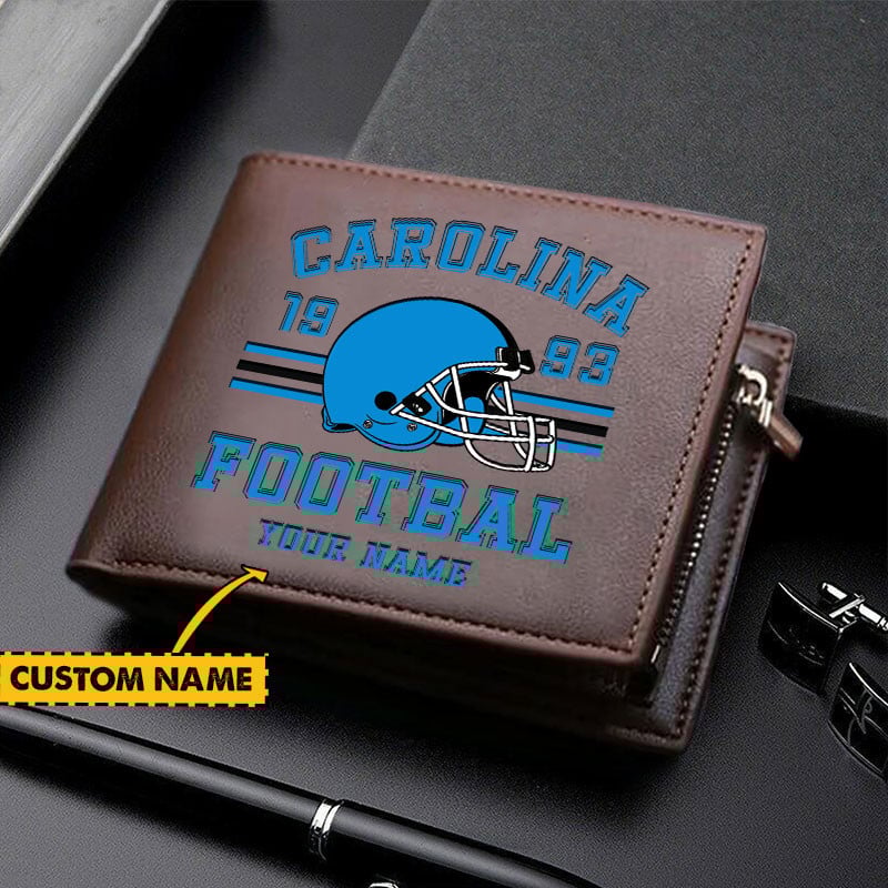 Sportswearmerch Carolina Panthers NFL Personalized Men Wallet For Fan