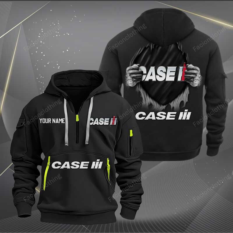 Sportswearmerch Case IH Car Personalized Half Zip Hoodie For Fan