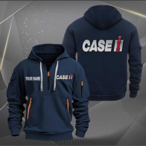 Sportswearmerch Case IH Tractor Half Zip Hoodie For Fan