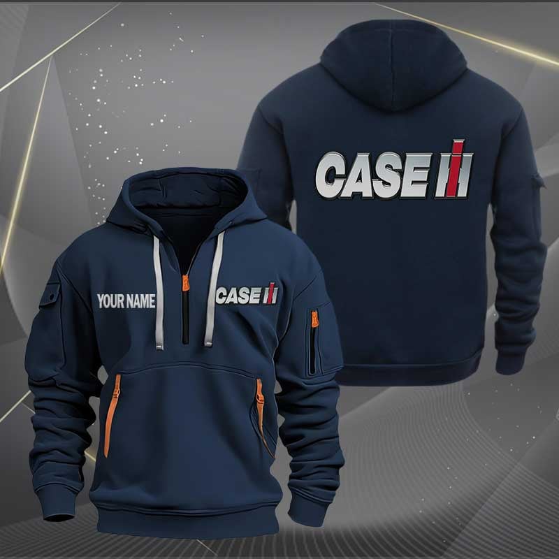 Sportswearmerch Case IH Tractor Half Zip Hoodie For Fan