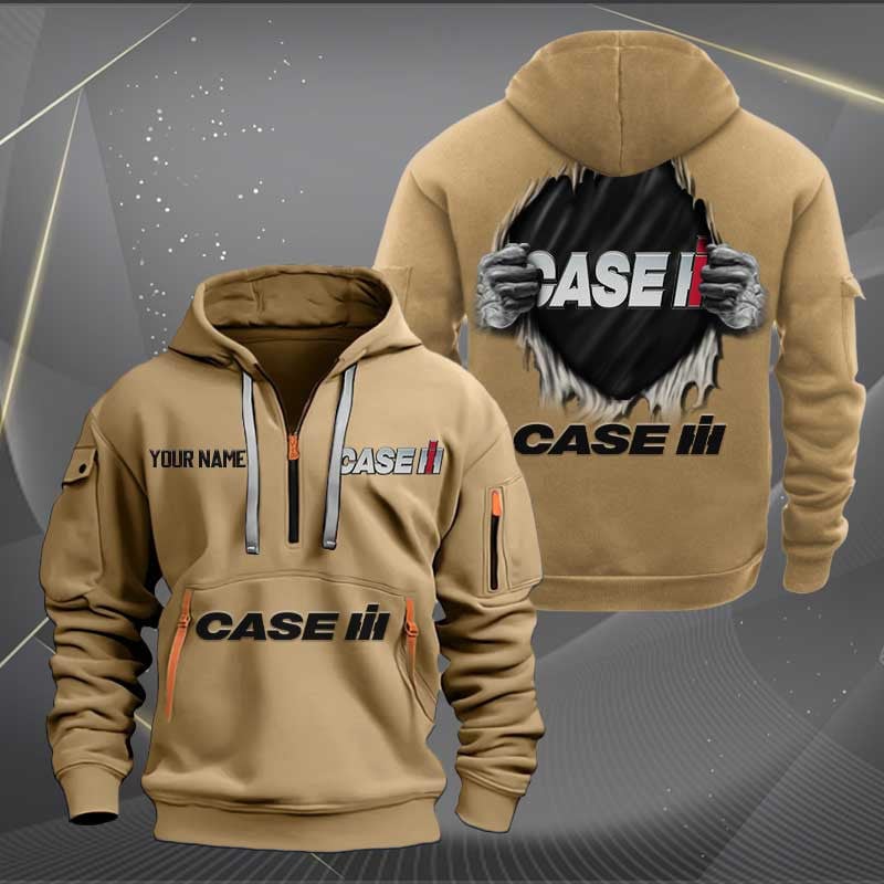 Sportswearmerch Case IH Tractor Half Zip Hoodie For Fan