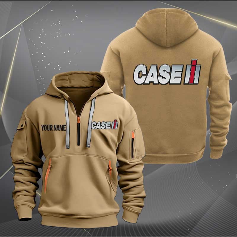 Sportswearmerch Case IH Tractor Half Zip Hoodie For Fan