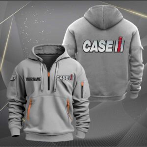 Sportswearmerch Case IH Tractor Half Zip Hoodie For Fan