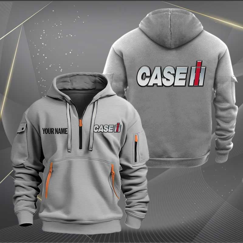 Sportswearmerch Case IH Tractor Half Zip Hoodie For Fan