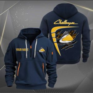 Sportswearmerch Challenger Car Personalized Half Zip Hoodie For Fan